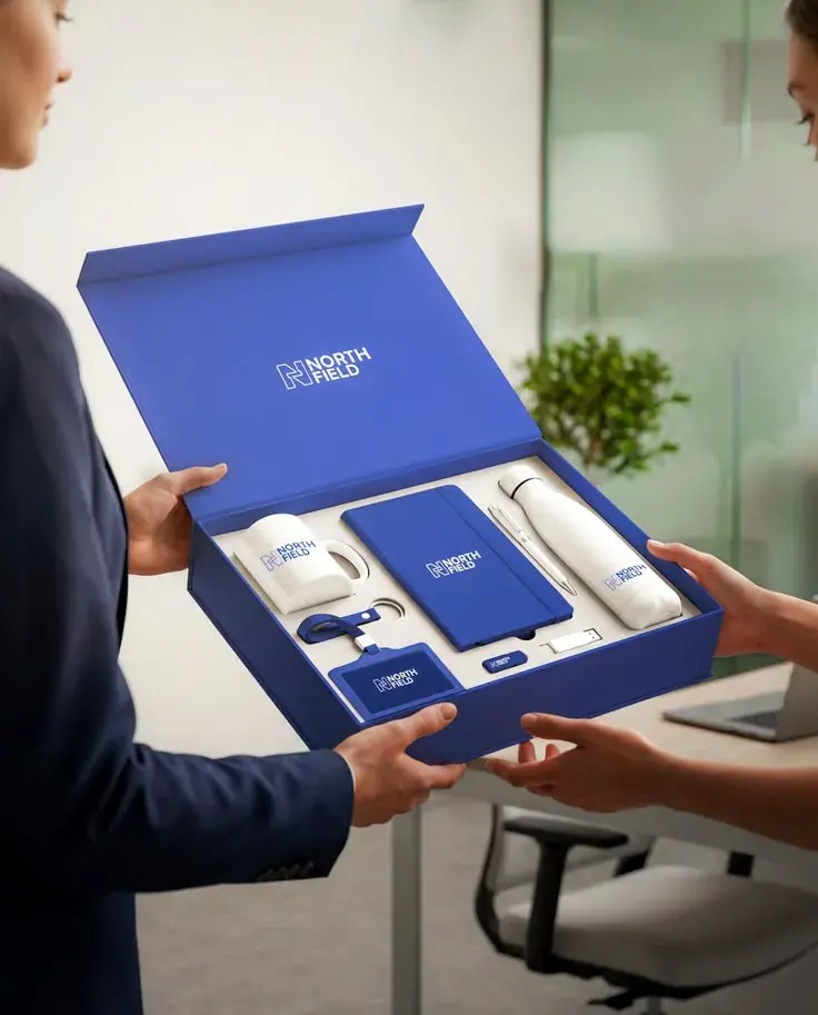 Branded corporate gift & packaging by Yenkey Branding — Dubai, UAE