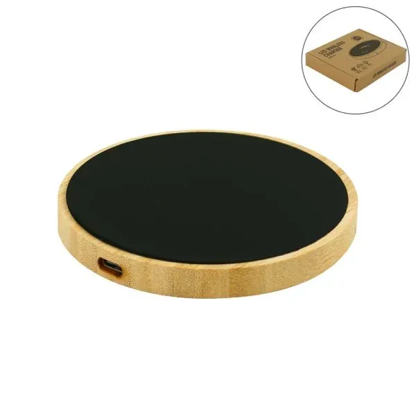 Bamboo Wireless Charger — corporate gift Dubai