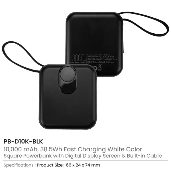 Fast Charging Digital Powerbank — corporate gift Dubai