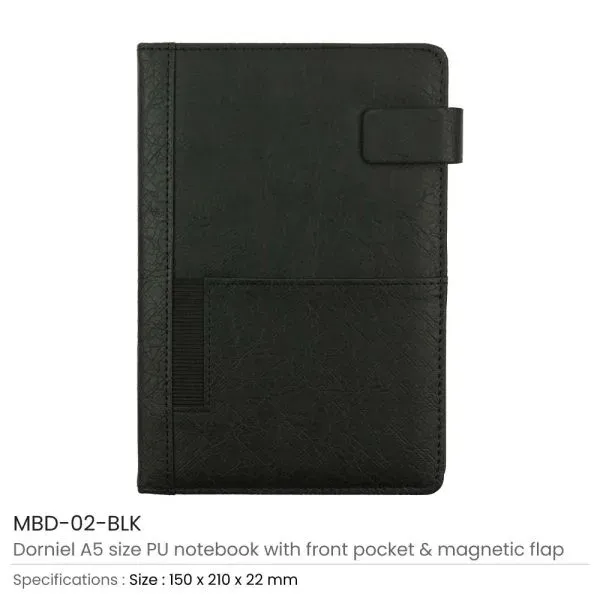 Dorniel A5 PU Notebook — corporate gift Dubai