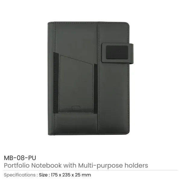Portfolio Notebook in PU — corporate gift Dubai