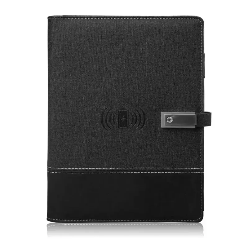 Power Bank Wireless Notebook With Led Light Up Logo — corporate gift Dubai