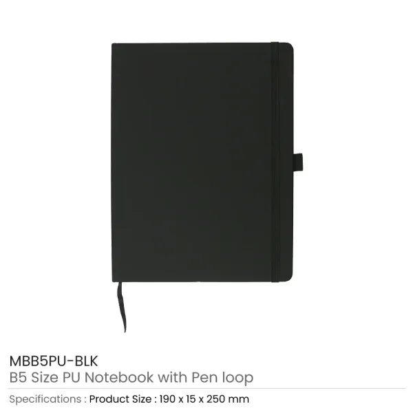 PU Notebooks B5 Size — corporate gift Dubai
