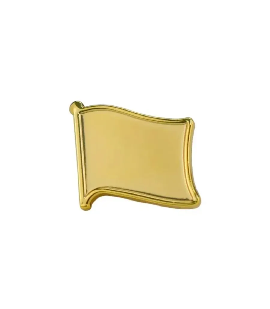Gold Plated Flag Pin Badge 2091 Blank — corporate gift Dubai